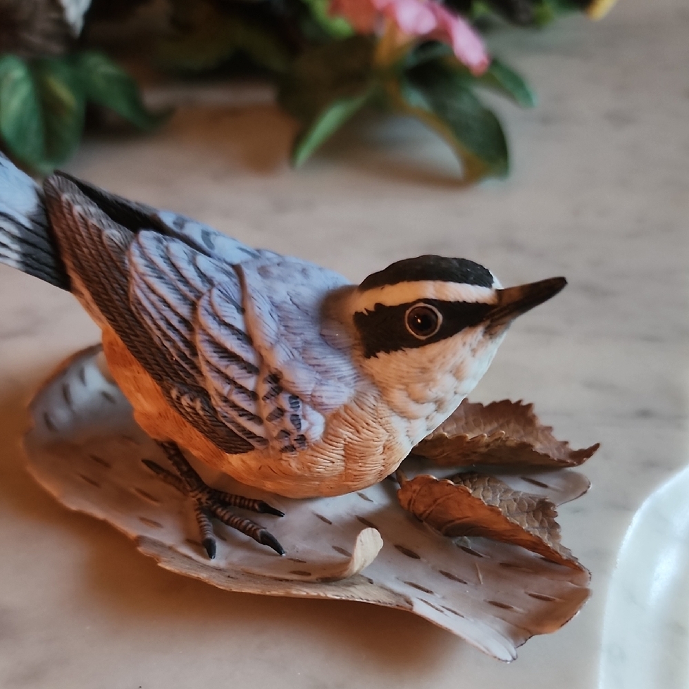 Lenox Blue and Brown Bird Figurine with Detailed Features